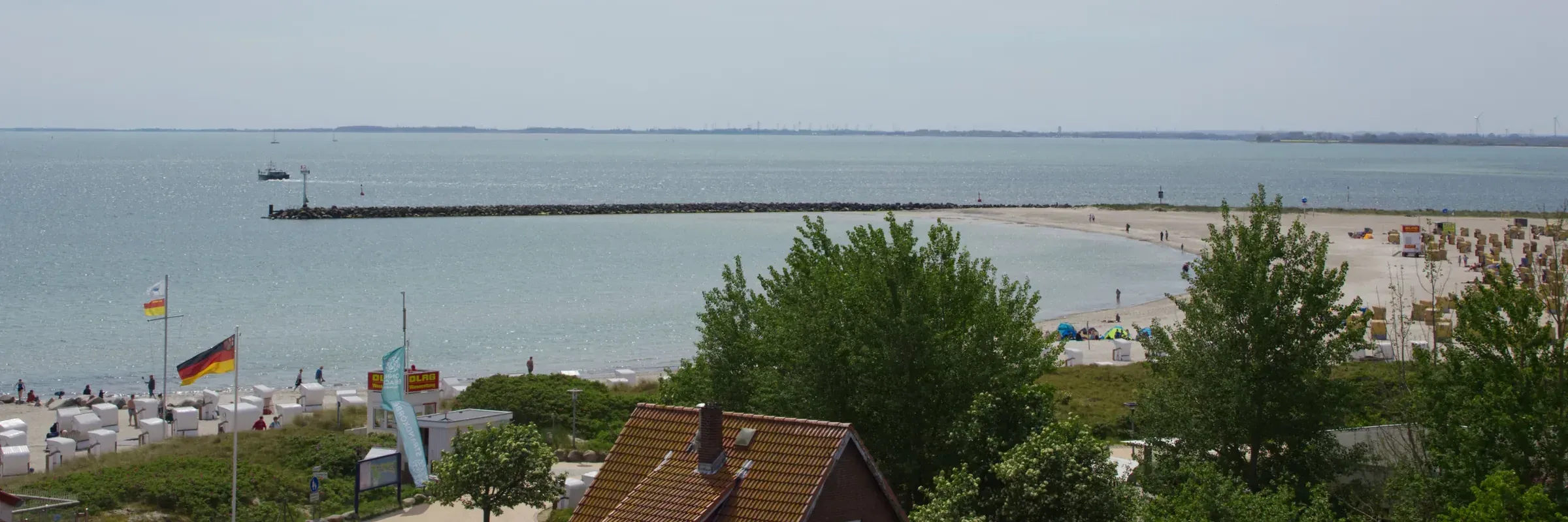 Blick über die Ostsee vom Südstrand auf Fehmarn