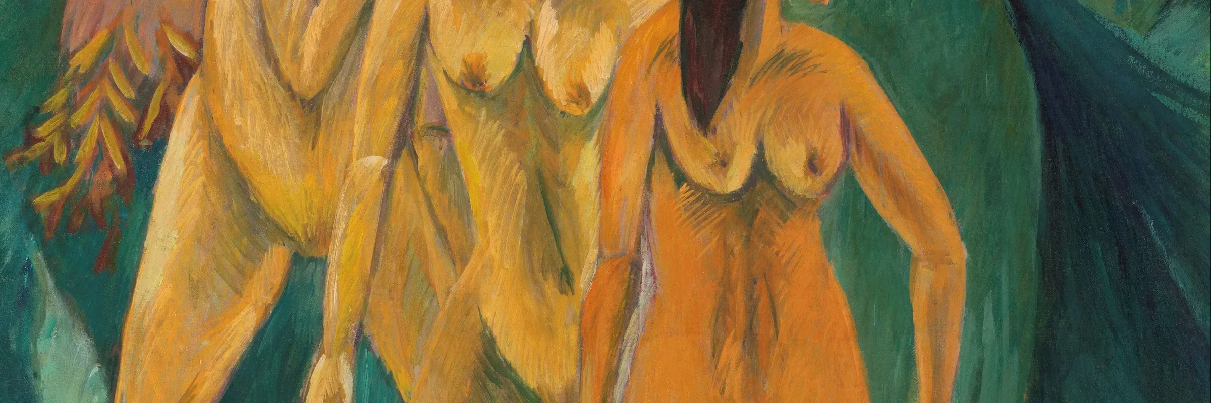 Ernst Ludwig Kirchner, Drei Badende, 1913, auf Fehmarn entstanden