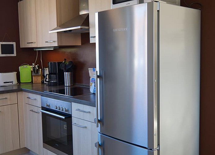 Ausschnitt der Küche in dem Ferienhaus für 4 Personen in Landkirchen auf Fehmarn