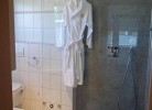 Badezimmer in der Ferienwohnung für 6 Personen in Burg
