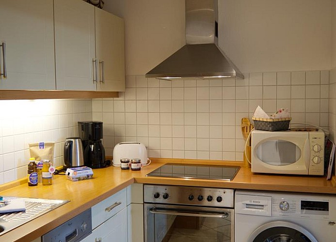 Küche der Ferienwohnung Inselblume 74 in Burgtiefe auf Fehmarn