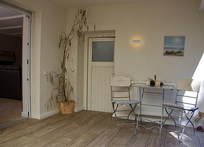 Wintergarten der Ferienwohnung für 4 Personen auf Fehmarn