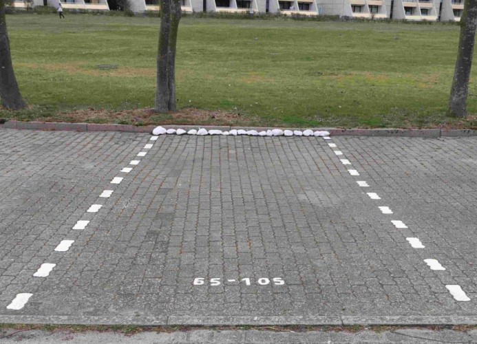 Parkplatz zur Ferienwohnung auf Fehmarn im Strandhaferweg 5