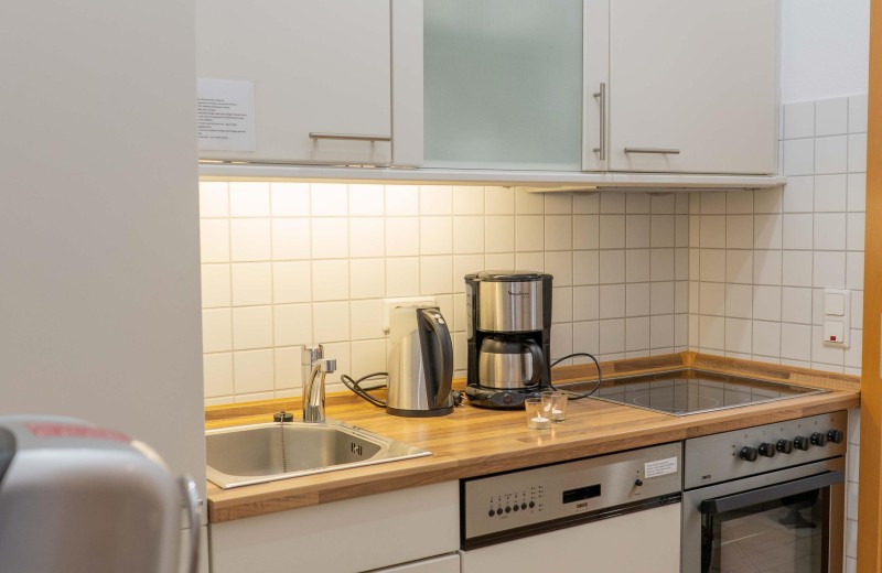 Küche in der Fewo für 4 Personen direkt am Südstrand auf Fehmarn