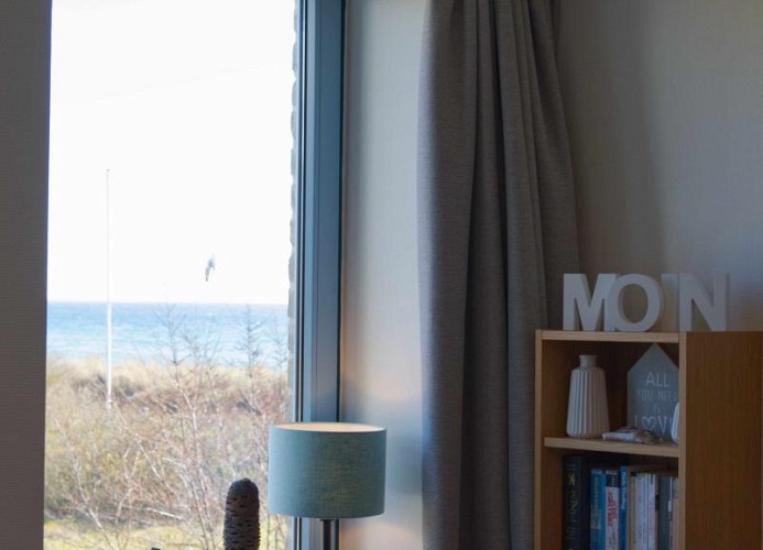 Meerblick direkt auf das Meer und den Strand vom Südstrand der Insel Fehmarn