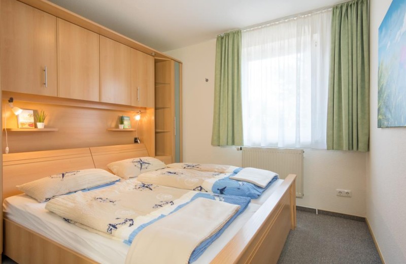 Doppelbett in der Ferienwohnung in Burg auf Fehmarn