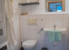 Badezimmer der Ferienwohnung in Burgtiefe am Südstrand