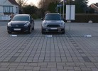 Parkplatz hinter dem Ferienhaus in Burg auf Fehmarn