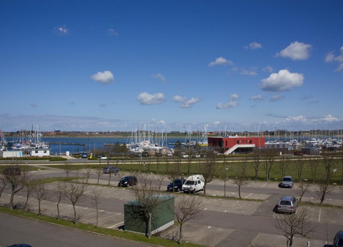 Ausblick auf den Yachthafen in Burgtiefe auf Fehmarn