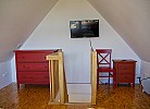 Anderer Blickwinkel auf das Schlafzimmer im Dachgeschoss der Inselblume 28