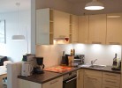 Küche in der Ferienwohnung auf Fehmarn