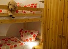 Etagenbett im Schlafzimmer der Ferienwohnung auf Fehmarn