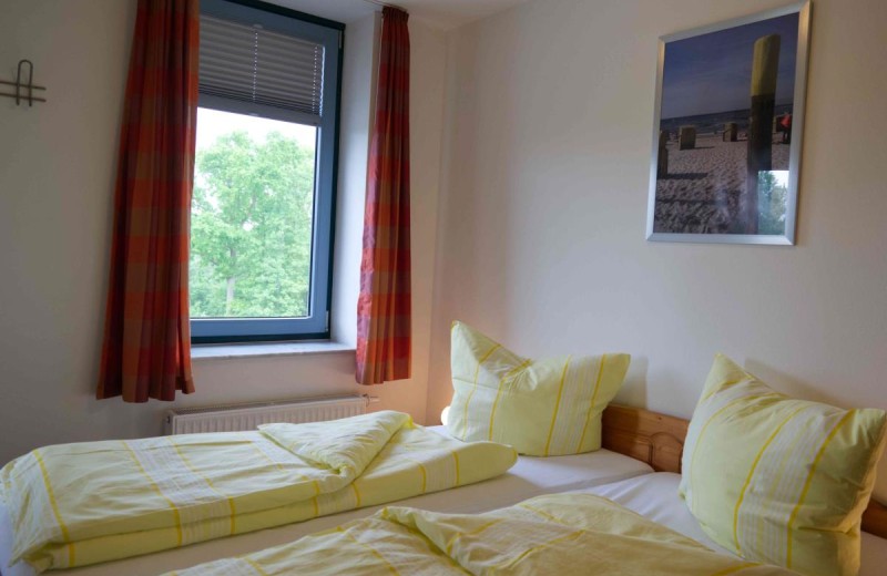Doppelbett für 2 Personen in der Ferienwohnung auf Fehmarn in Burgtiefe