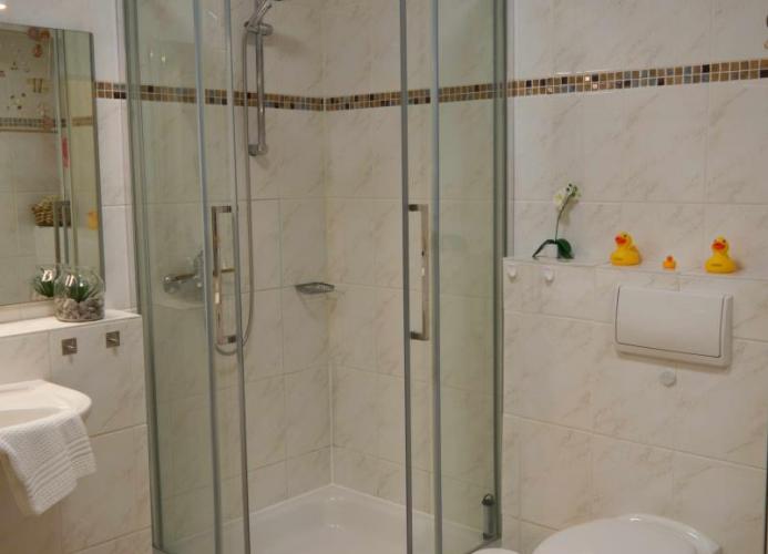 Badezimmer in der Ferienwohnung für 4 Personen in Burgstaaken auf Fehmarn