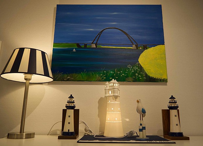 Deko in der Fewo in Burgtiefe am Südstrand von Fehmarn