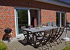 Terrasse des Ferienhauses Inselblume 28