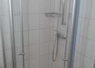 Dusche im Badezimmer der Fewo für 2 Personen auf Fehmarn
