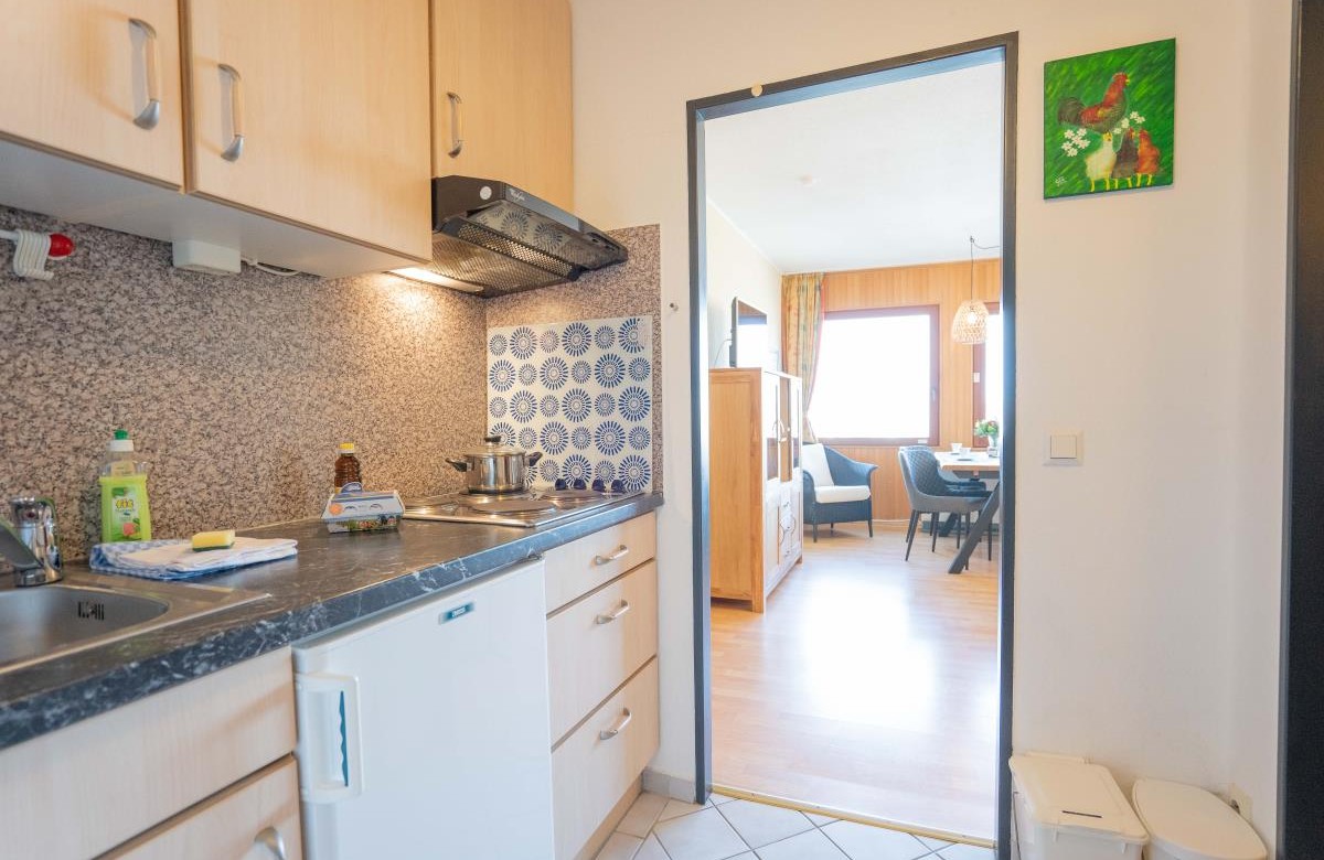 Kochnische der Inselblume 11 mit 4 Herdplatten