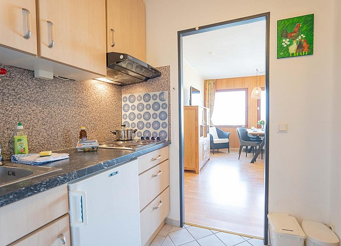 Kochnische der Inselblume 11 mit 4 Herdplatten