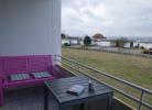 Der Balkon der Ferienwohnung am Südstrand