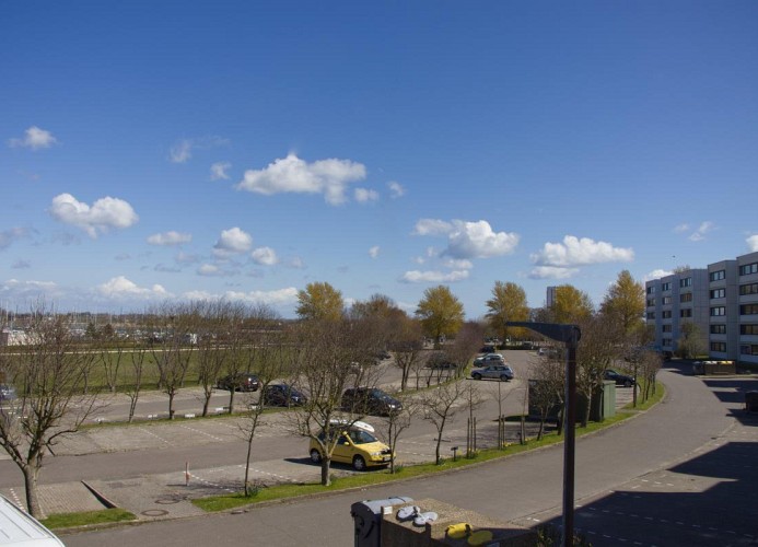 Ausblick aus der Ferienwohnung Inselblume 29 auf den Yachthafen