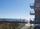 Anderer Blickwinkel auf das Meer und den Strand von der Ferienwohnung