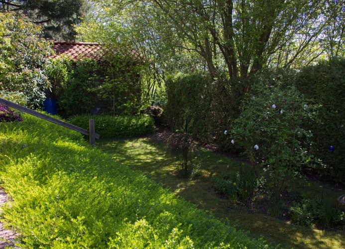 1. Seite vom Garten in der Ferienwohnung Inselblume 68