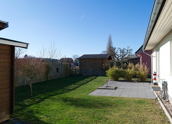 Garten vom Ferienhaus in Landkirchen auf Fehmarn