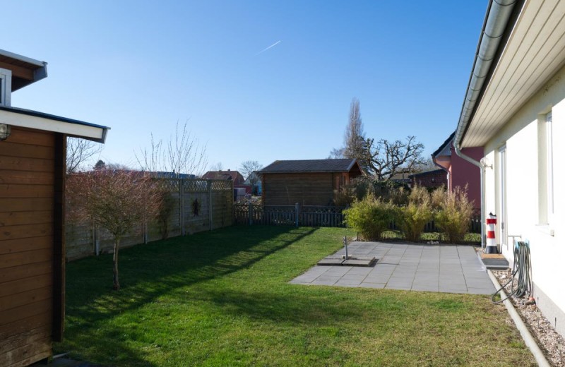 Garten vom Ferienhaus in Landkirchen auf Fehmarn