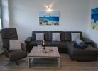 Couch und Sessel in der Ferienwohnung in Burg auf Fehmarn