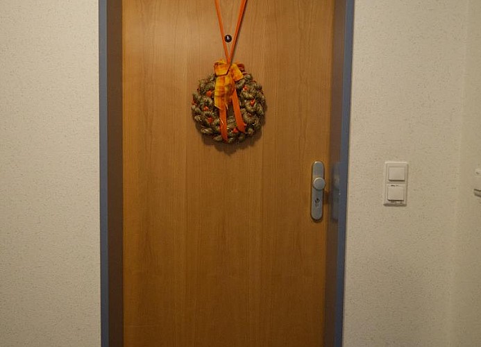 Eingangstür zur Inselblume 03 auf Fehmarn