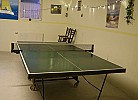 Tischtennisplatte im Keller der Ferienwohnungen in Burgstaaken