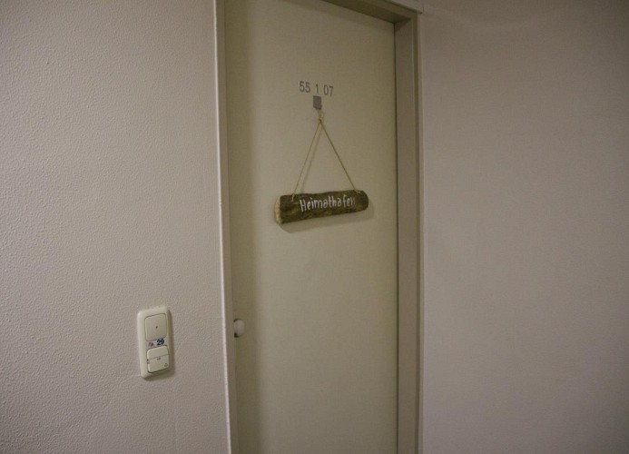 Eingangstür zur Ferienwohnung Inselblume 29
