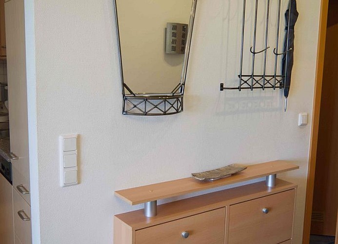 Garderobe in der Ferienwohnung am Yachthafen auf Fehmarn