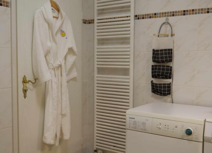 Trockner mit Handtuchheizung in der Ferienwohnung auf Fehmarn