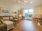 Wohnzimmer der Ferienwohnung für 4 Personen in Burg