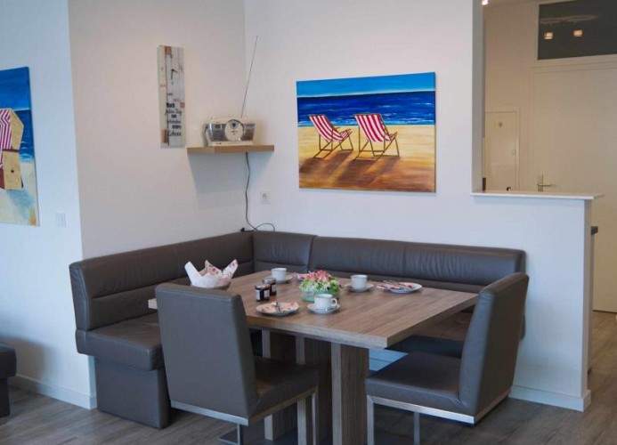 Gesamter Essbereich in der Ferienwohnung in Burg auf Fehmarn