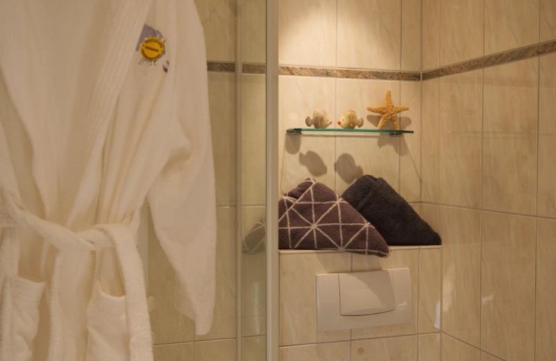 Badezimmer in der Fewo direkt am Südstrand auf Fehmarn