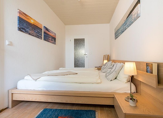 Schalfzimmer in der Ferienwohnung für 2 bis 4 Personen am Südstrand
