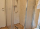 Ebenerdige Dusche in der Ferienwohnung auf Fehmarn
