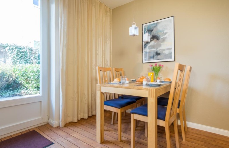 Essbereich in der Ferienwohnung in Burg auf Fehmarn