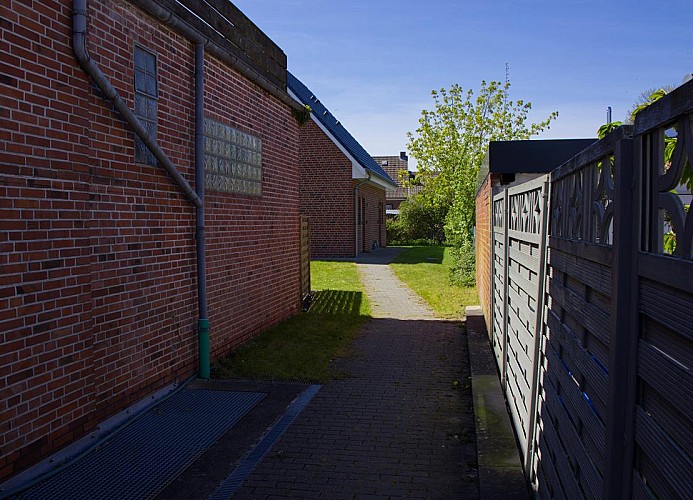 Durchgang zum Ferienhaus