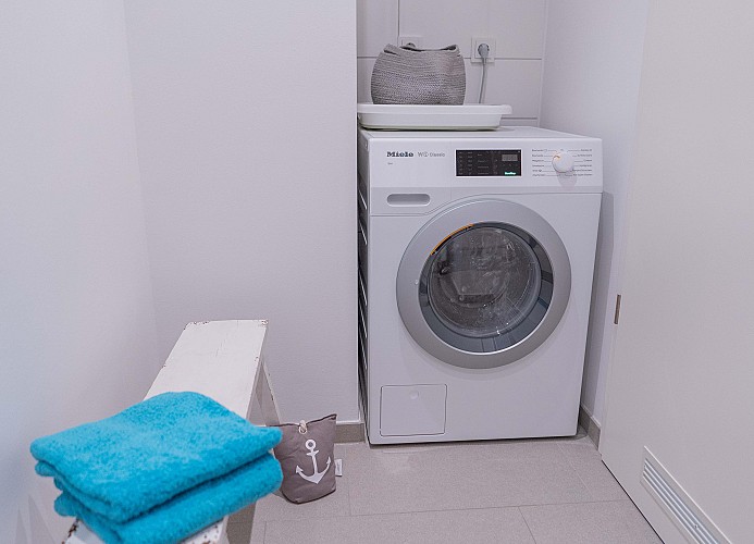Waschmaschine in der Ferienwohnung in Burg auf Fehmarn