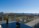 Meerblick aus der Ferienwohnung mit Balkon am Südstrand von Fehmarn