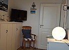 Schrankbett im 2. Schlafzimmer der Ferienwohnung auf Fehmarn