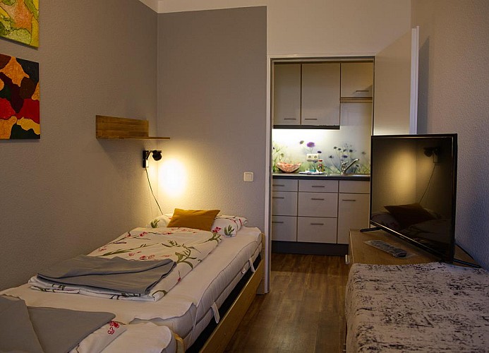 Schlafzimmer für 2 Personen in der Ferienwohnung